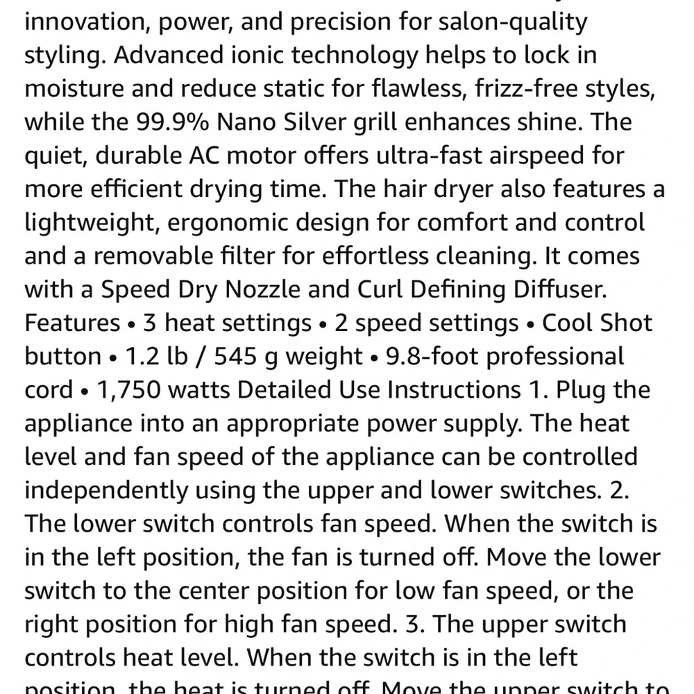 MAKE AN OFFER! Moroccanoil professional blow dryer  NWT in box moroccan oil - Picture 6 of 8